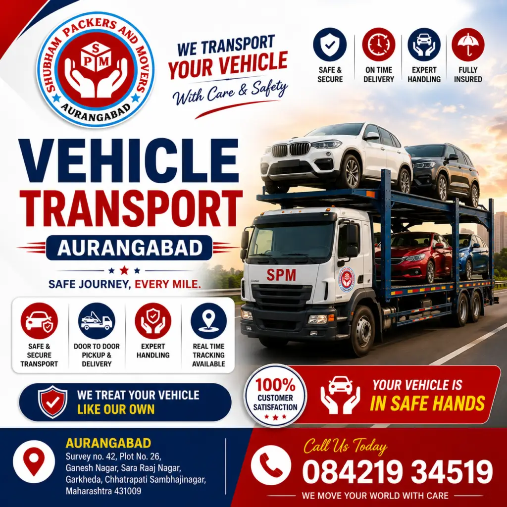 Vehicle transportation services in Aurangabad Chhatrapati Sambhajinagar - Shubham Packers and Movers