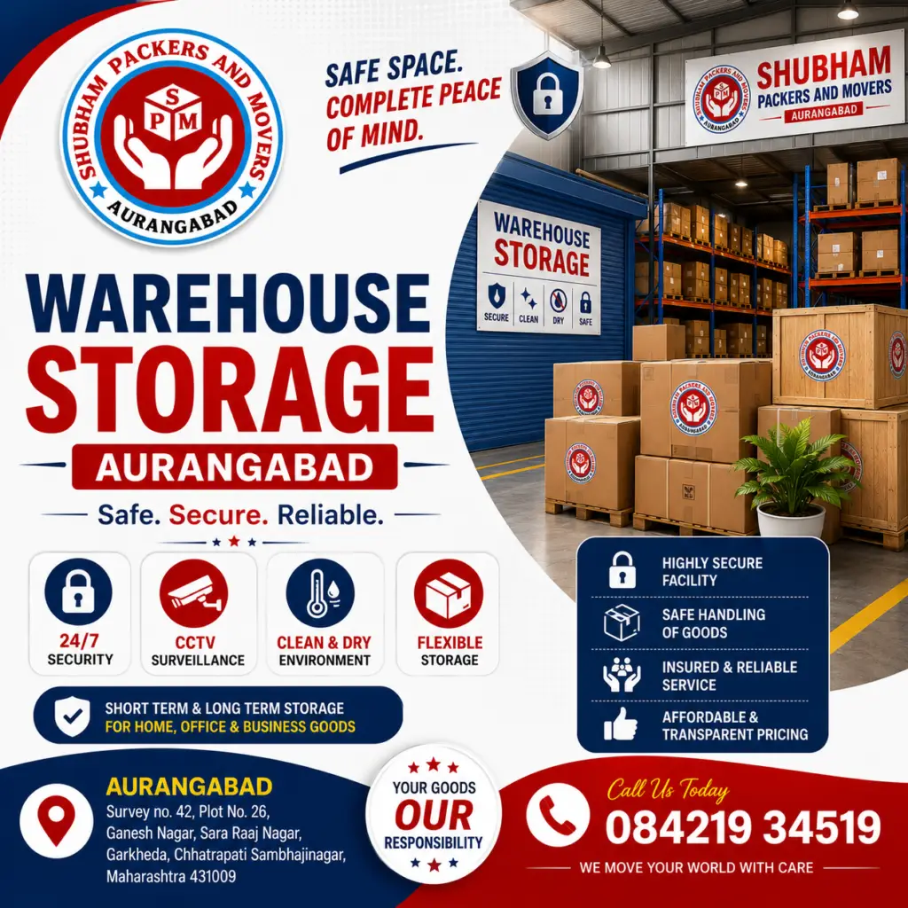 Warehouse storage services in Aurangabad Chhatrapati Sambhajinagar - Shubham Packers and Movers